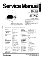 Technics - SLD-3-K - Service manual 